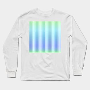 Stripes abstract ocean lineart blue Long Sleeve T-Shirt